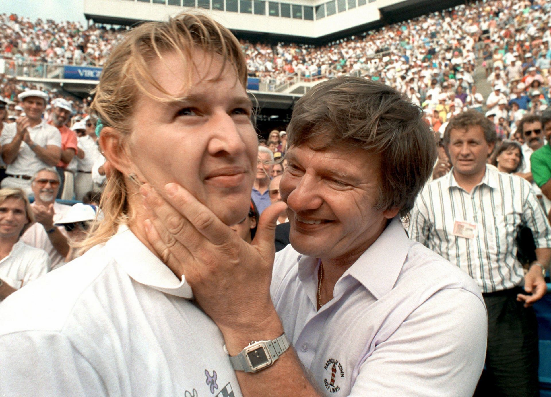 Steffi Graf with her father Peter Graf - Source: Getty