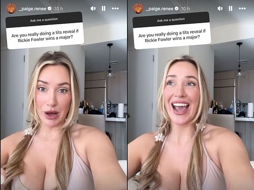 Paige Spiranac clears Rickie Fowler rumor (Image via Instagram)