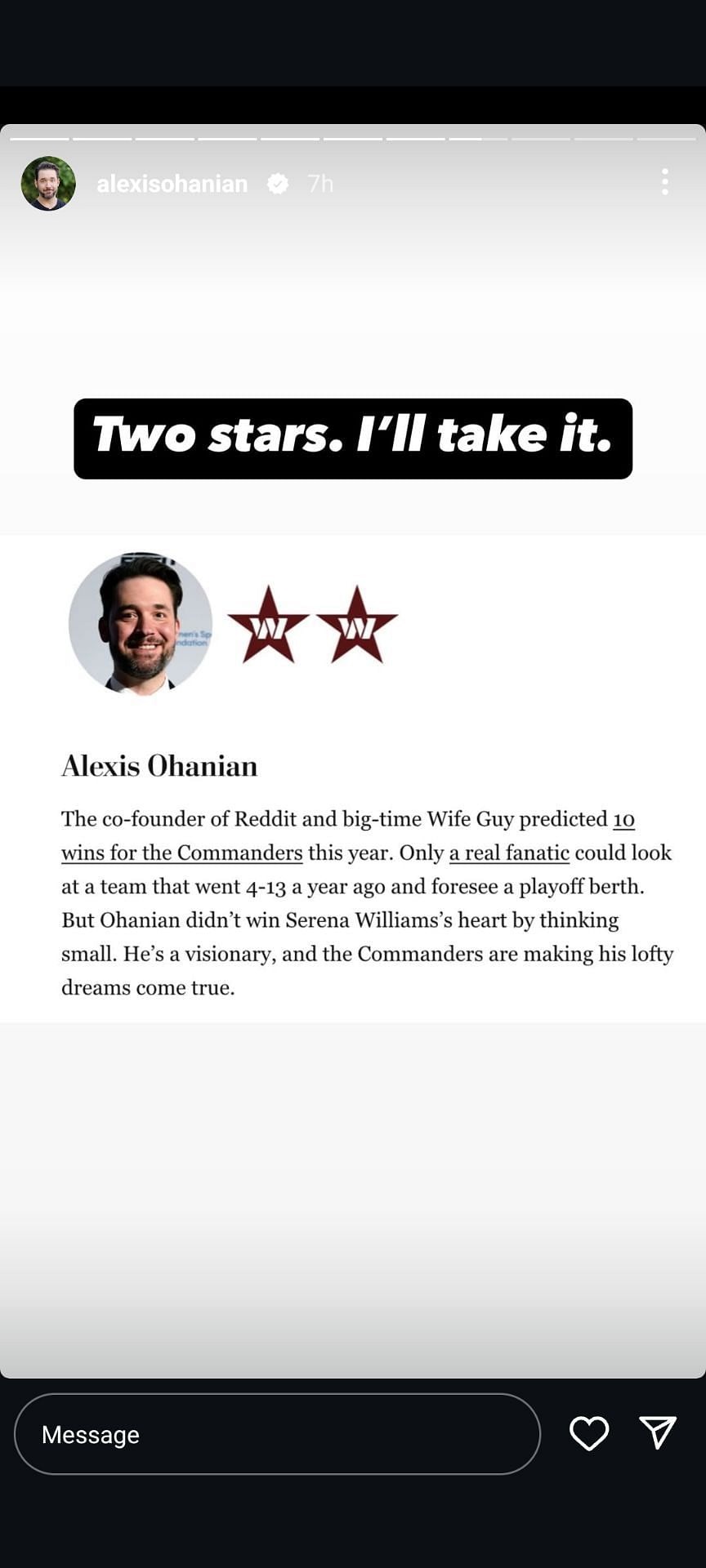 via @alexisohanian on Instagram