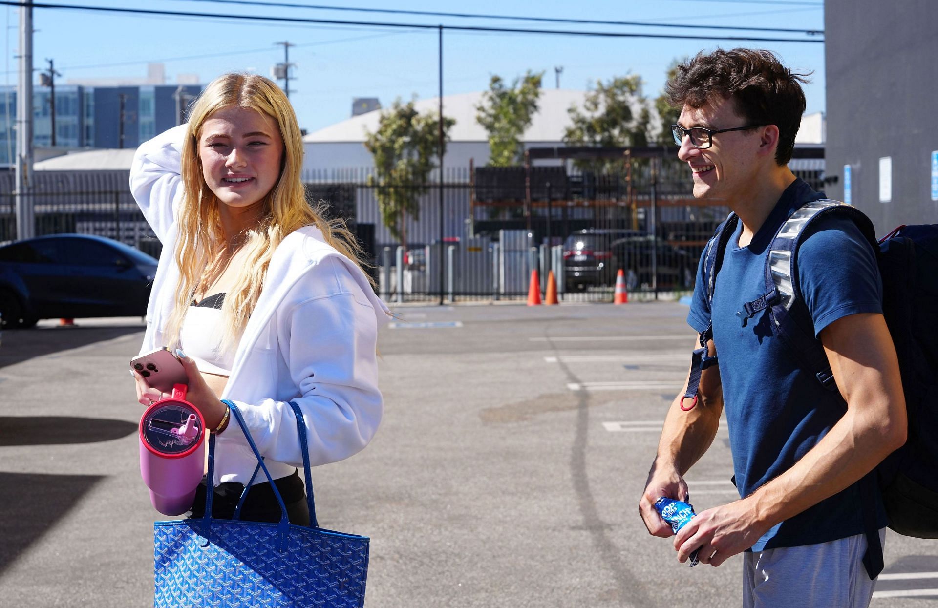 Stephen Nedoroscik and Rylee Arnold during Celebrity Sightings In Los Angeles - October 23, 2024 - Source: Getty