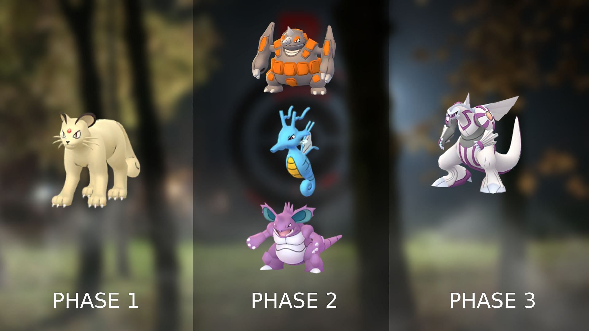 Pokemon GO Giovanni March  2025 team (Image via TPC)