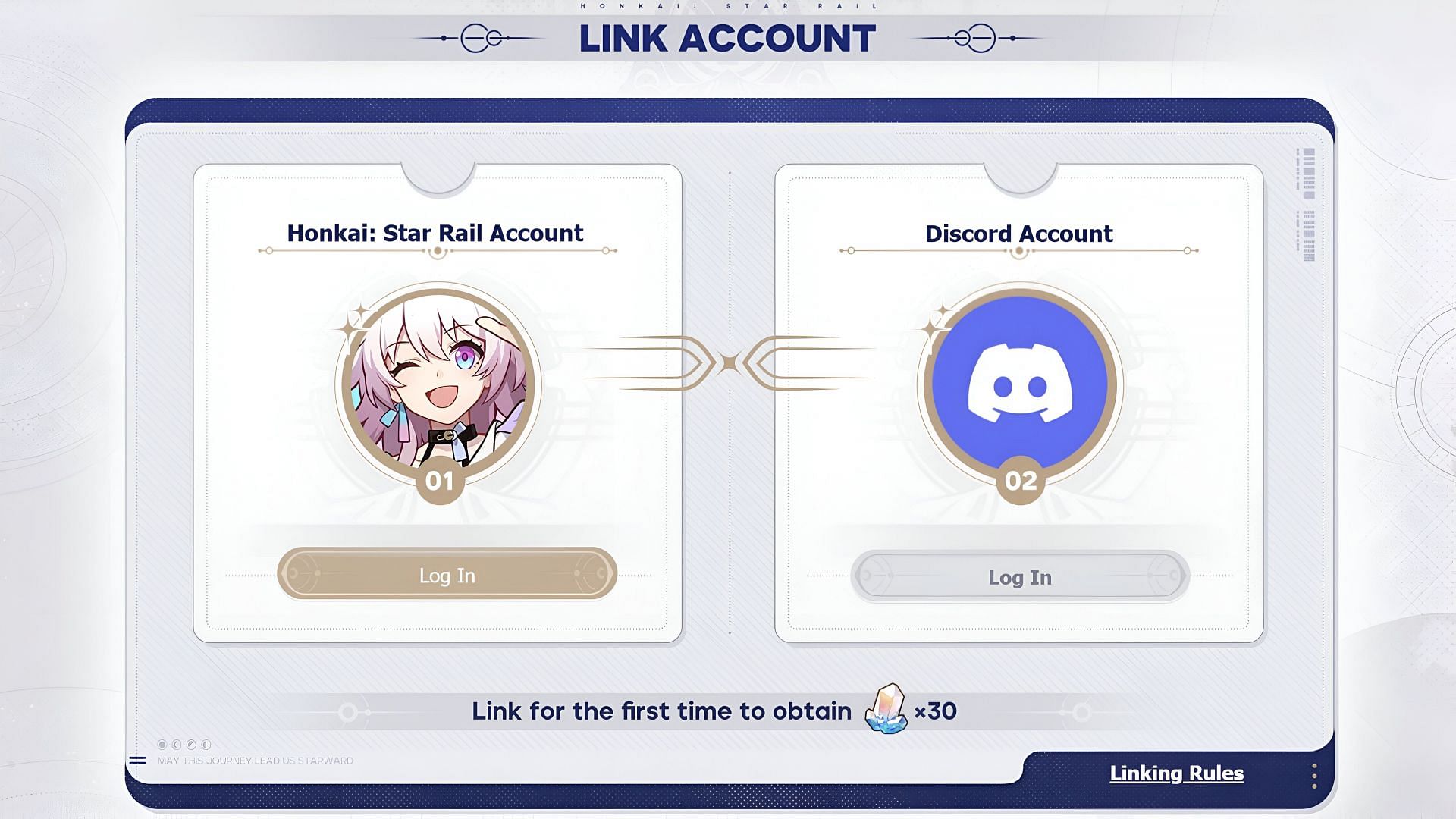 You can now easily link your HSR account with Discord (Image via HoYoverse)