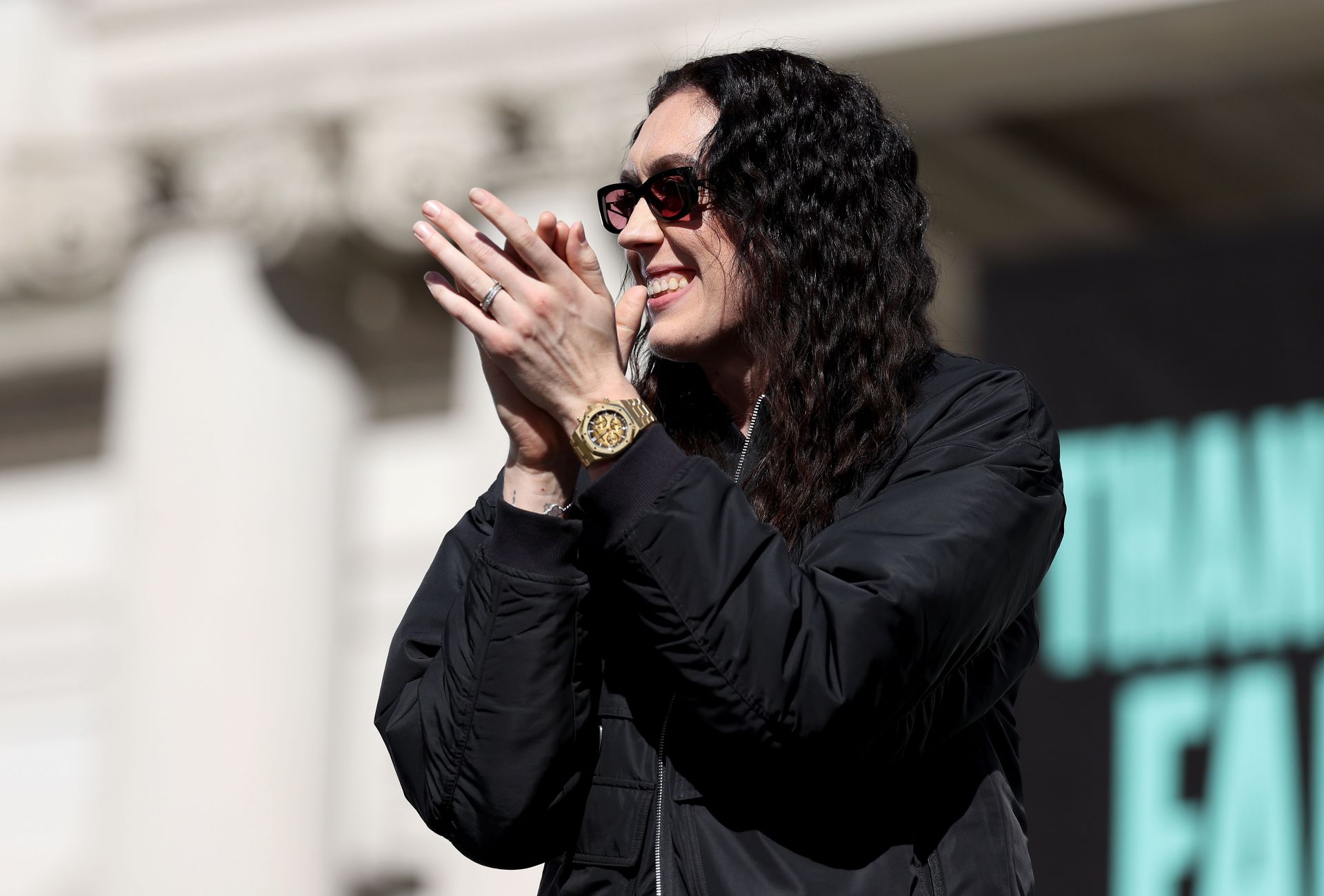 Breanna Stewart teases 'something special as Liberty star poses on Miami Speedway amid Unrivaled action