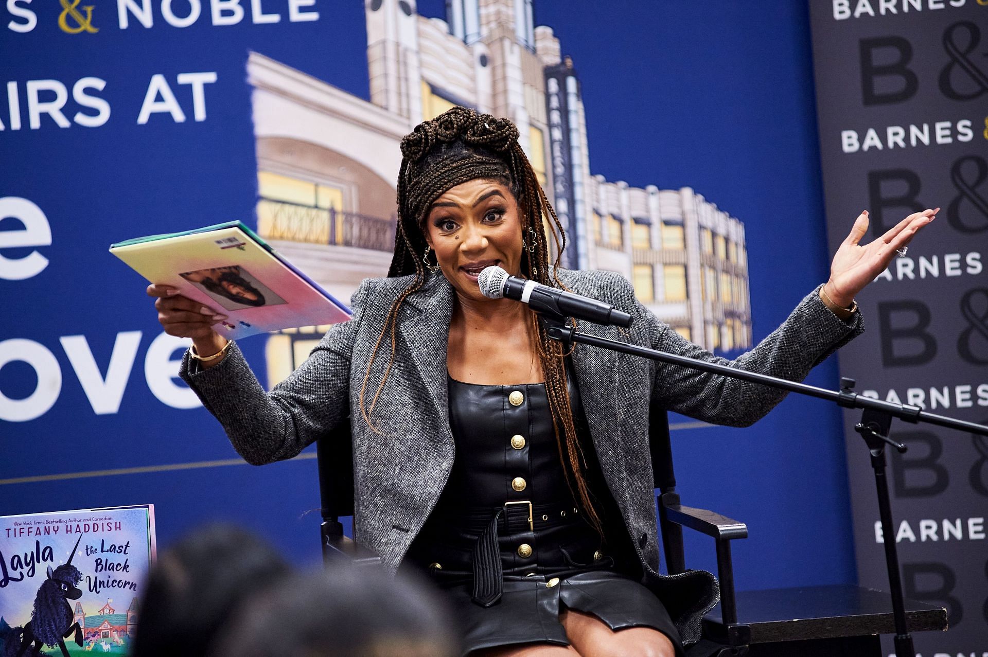 Tiffany Haddish Reads Her Picture Book &quot;Layla, The Last Black Unicorn&quot; - Source: Getty