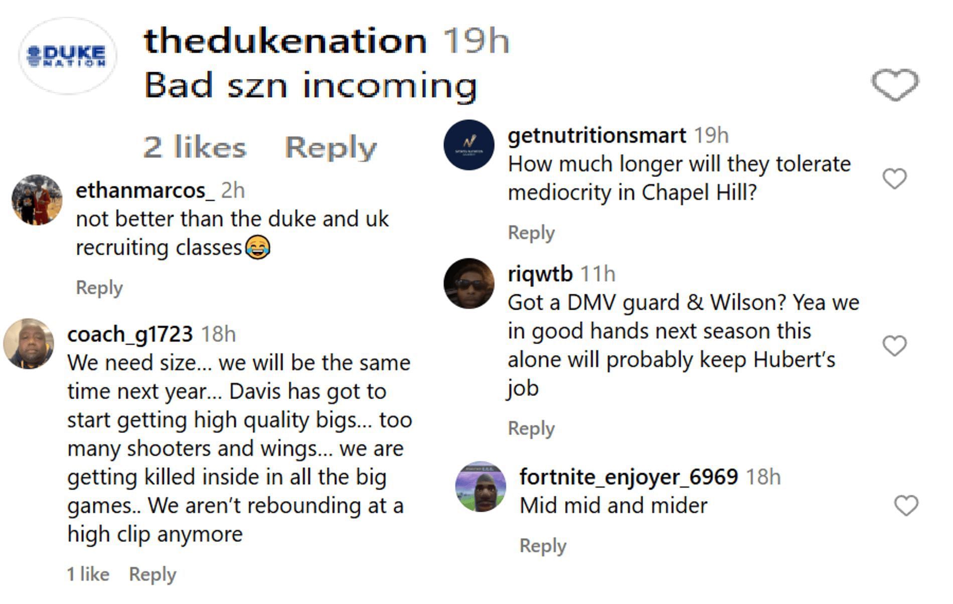 Hoops fans react to North Carolina Class of 2025 recruits so far (Source: Instagram/ league.ready)