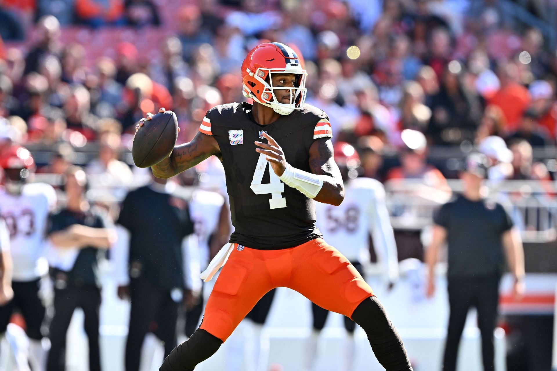 Deshaun Watson at Cincinnati Bengals v Cleveland Browns - Source: Getty