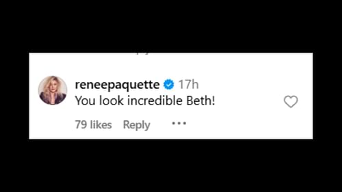 Renee Paquette's response to Beth Phoenix's post (Image via Phoenix's IG)