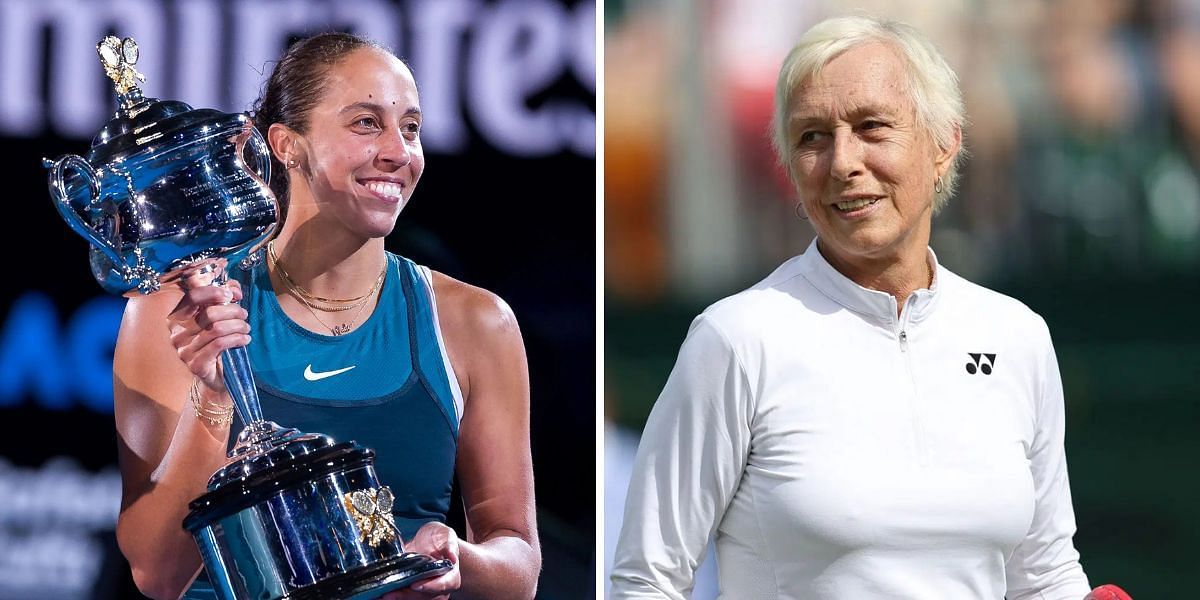 Madison Keys (left), Martina Navratilova (right), Sources: Getty