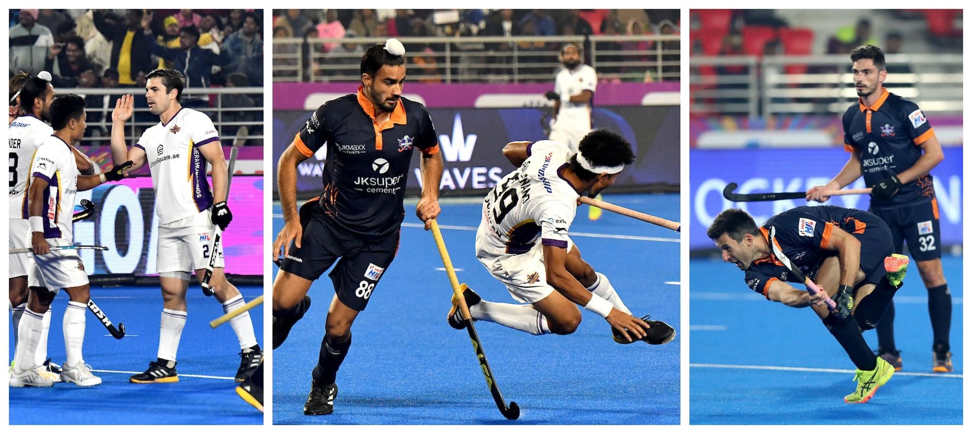 Both teams are placed in the top half of the points table - Source:  Hockey India League