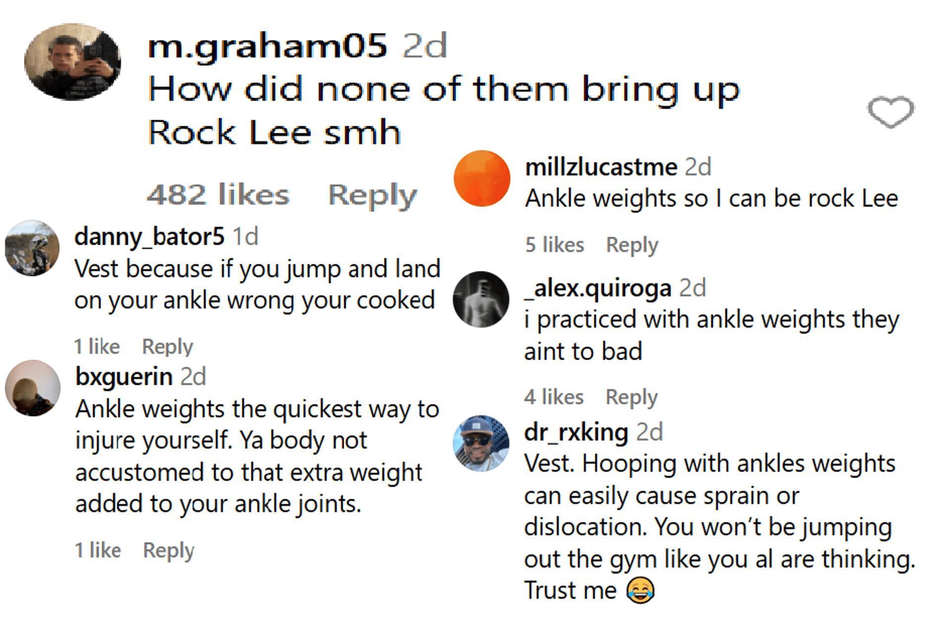 Fans react to Meleek Thomas and other Overtime Elite stars talk about training with weights on (Source: Instagram/overtime)