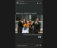 Katie's message for her late brothers Johnny and Matthew Gaudreau. (Credit: IG/@kgaudreau13)