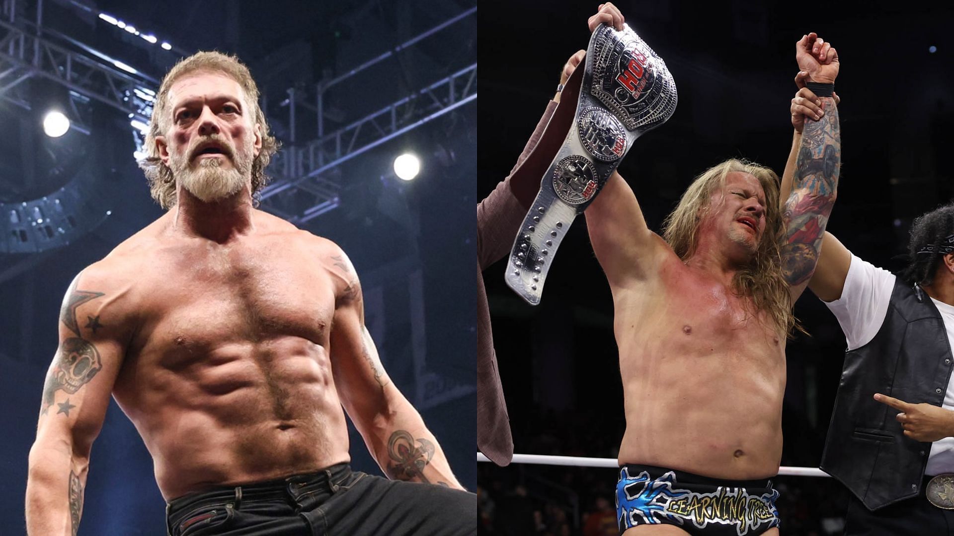 Adam Copeland and Chris Jericho have a lot of history between them [Photos: AEW Official Website and Facebook Page]