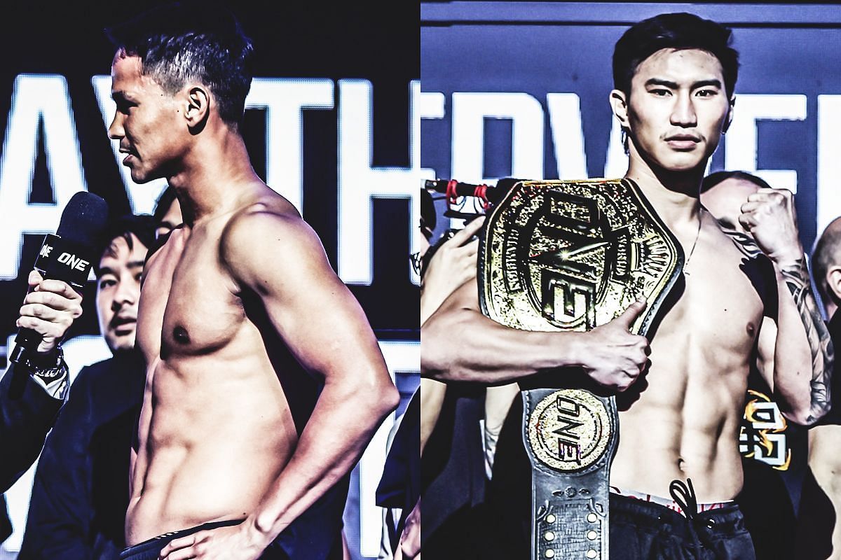 Superbon Singha Mawynn and Tawanchai PK Saenchai - Photo by ONE Championship