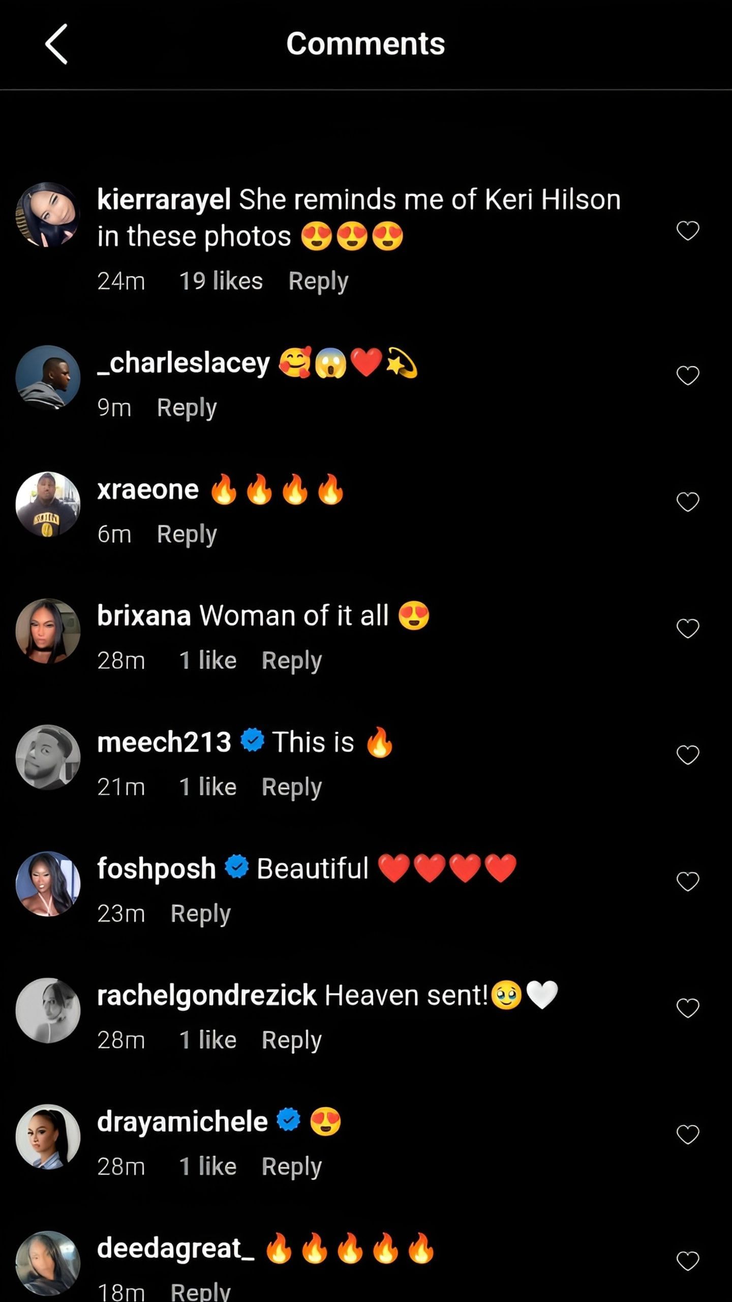 Draya Michele&#039;s comment on Kysre&#039;s post [Credit: IG/@ kysrerae]