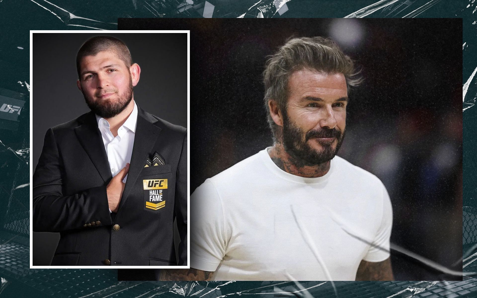 When Khabib Nurmagomedov (inset) revealed interesting story involving David Beckham (right). [Images courtesy: Getty Images]