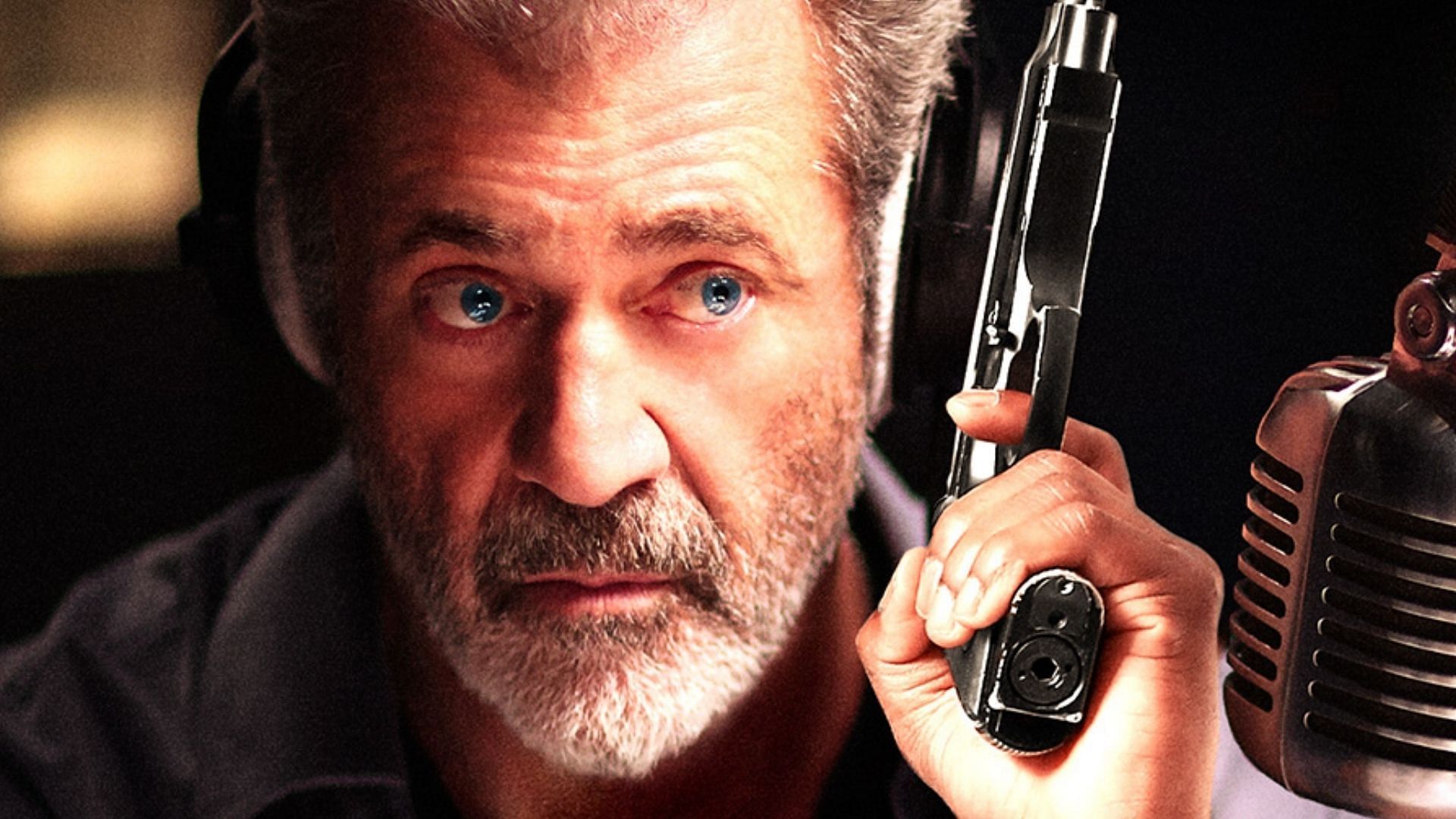 A still of Mel Gibson from On The Line (Image via Amazon Prime Video)