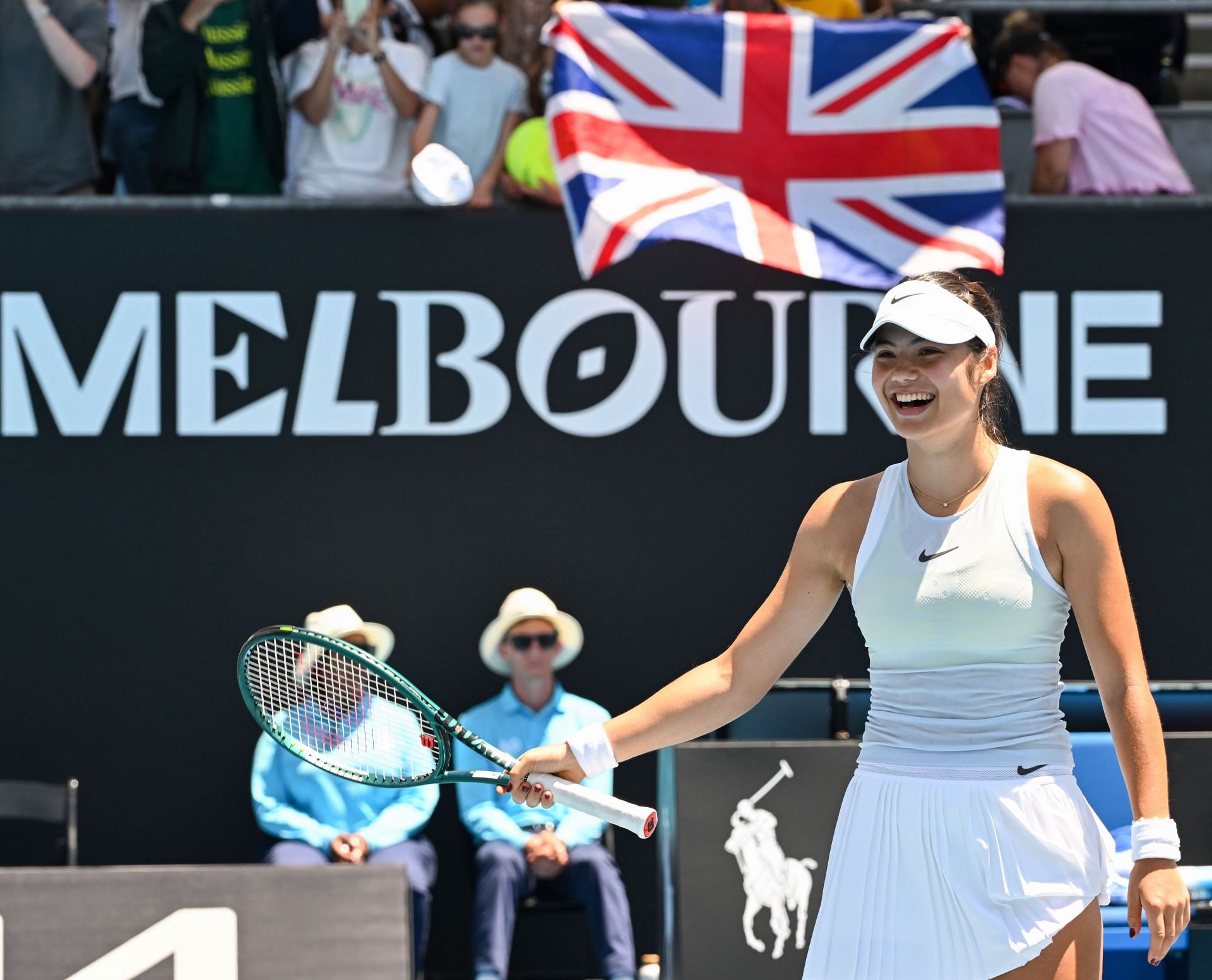 Raducanu pictured at the 2025 Australian Open - Image Source: Getty