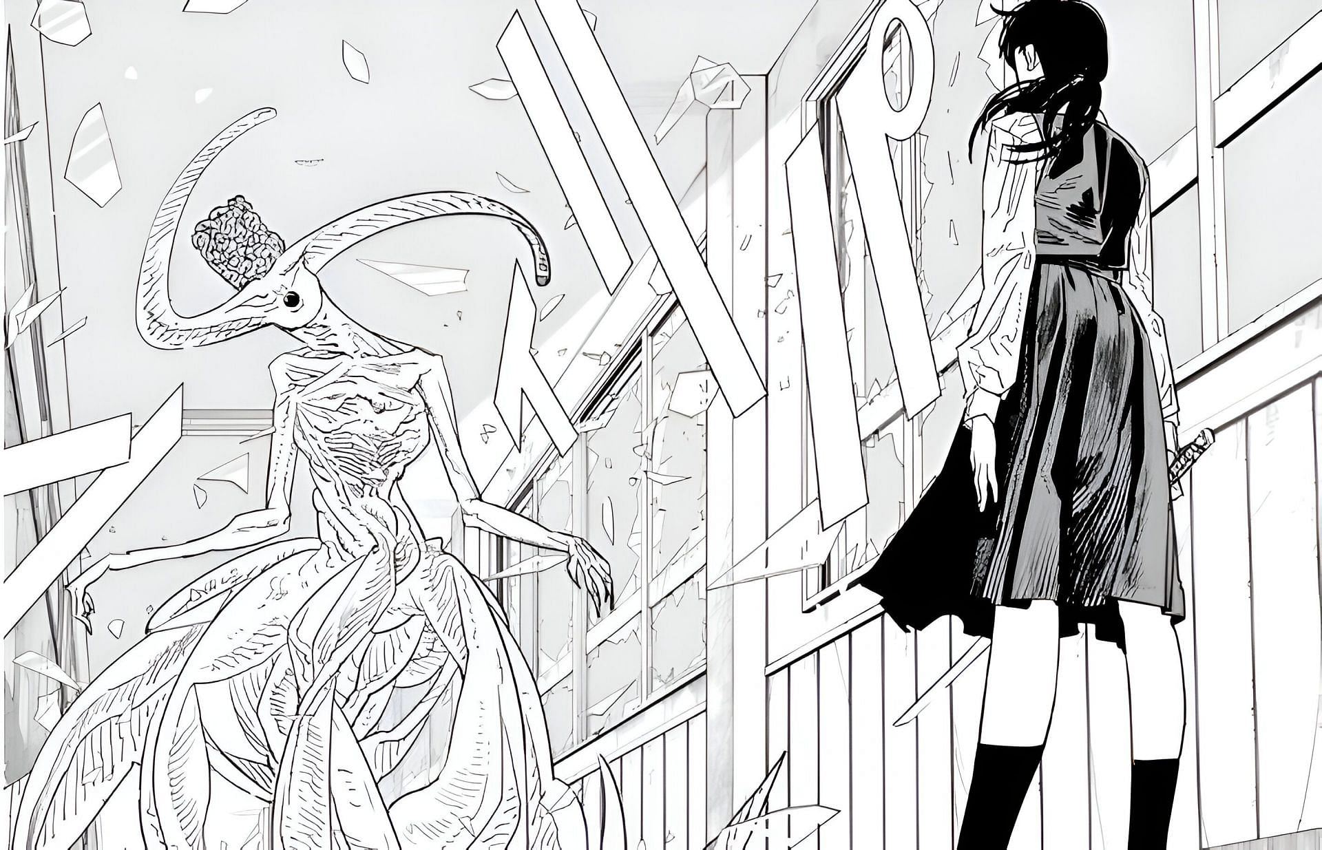 Yoru as seen in the manga (Image via Tatsuki Fujimoto)