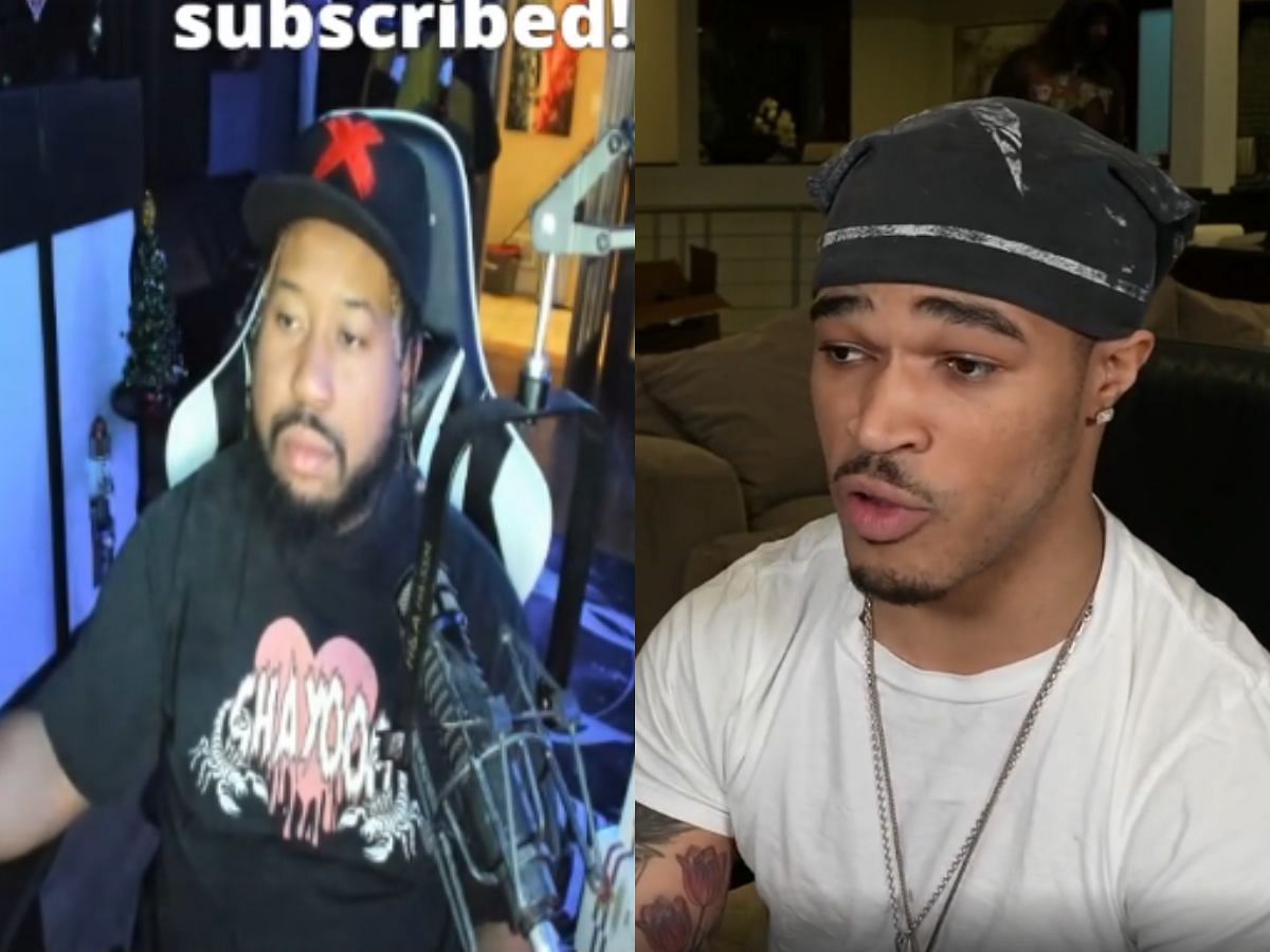 Plaqueboymax and DJ Akademiks controversy explained (Image via Twitch/@Plaqueboymax and Rumble/@DJ Akademiks)