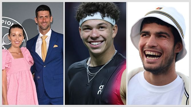 Tennis Trending Pop moments today: Novak Djokovic celebrates Orthodox Christmas with wife Jelena and kids; Ben Shelton comments on Carlos Alcaraz's new hairstyle, and more