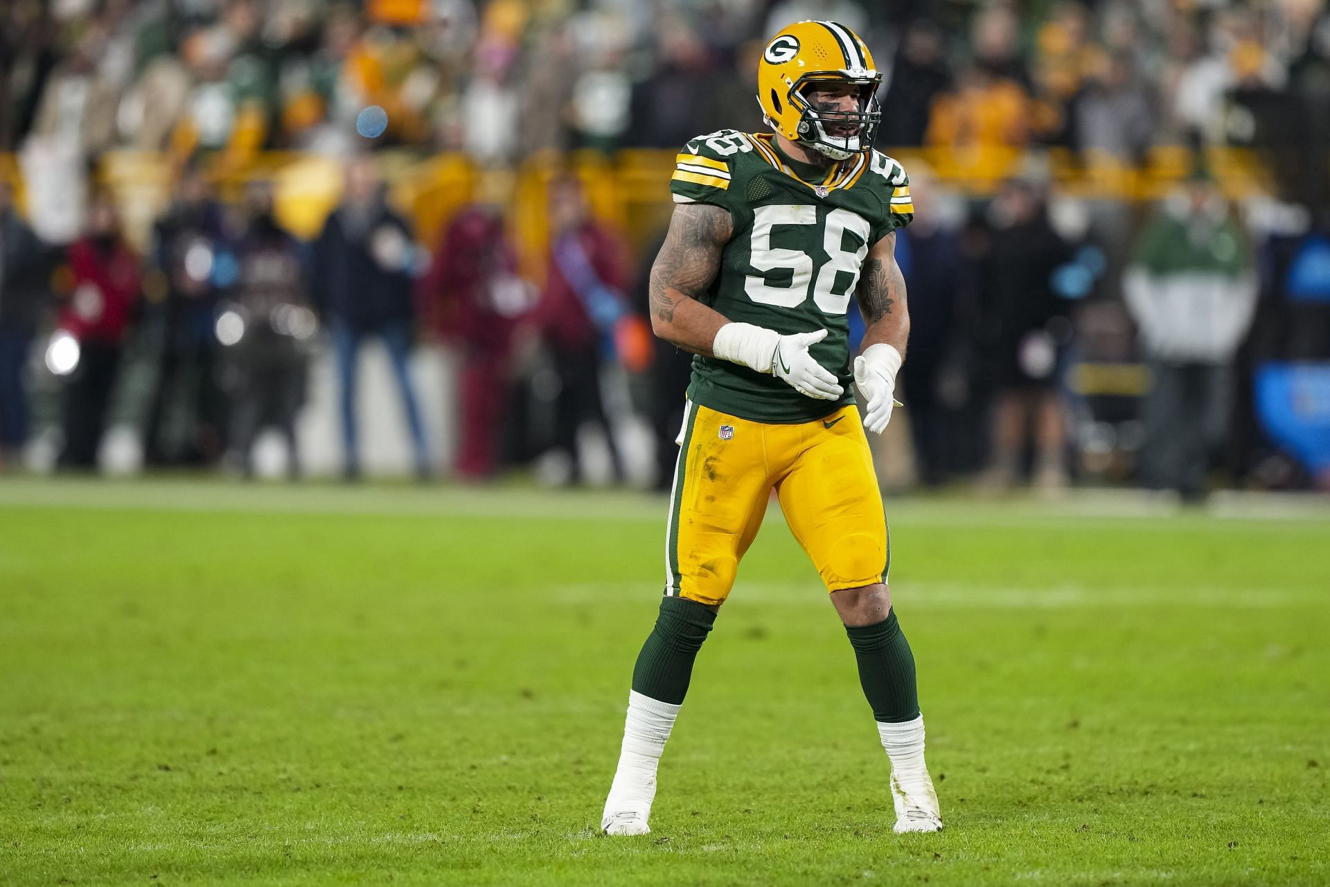 Green Bay Packers LB Isaiah McDuffie - Source: Getty