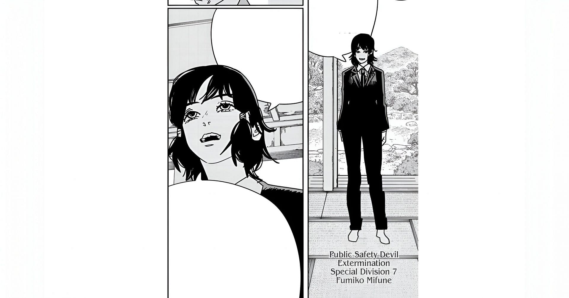 Fumiko Mifune as seen in the manga (Image via Shueisha)