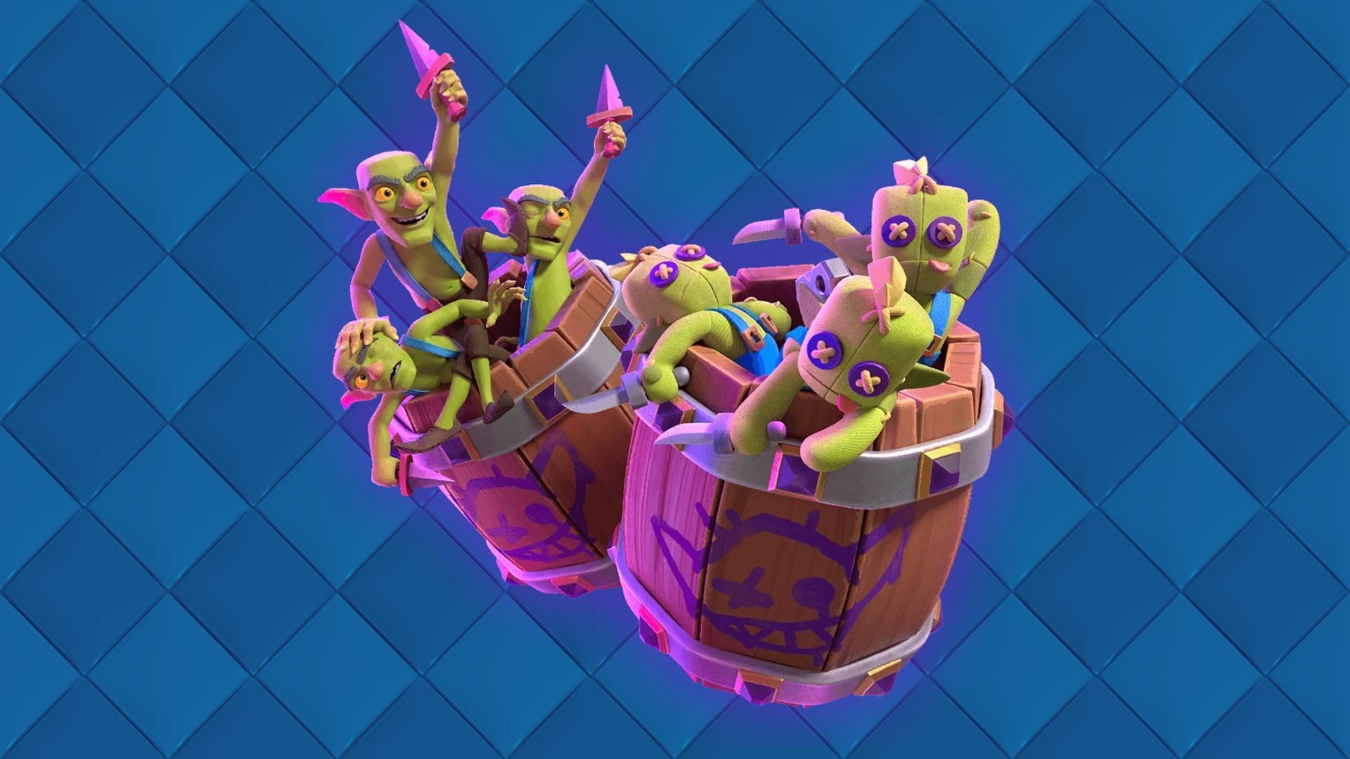 Goblin Barrel is used in many Dart Goblin Evolution decks in Clash Royale (Image via Supercell)