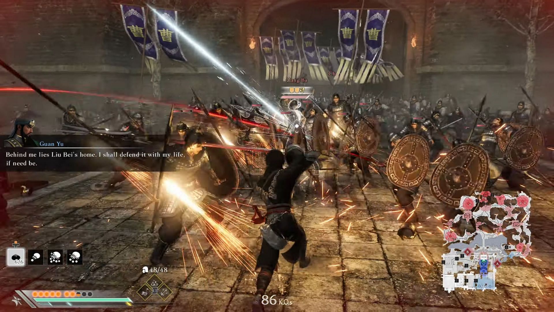 Capture the enemy bases to raise morale (Image via KOEI TECMO GAMES)