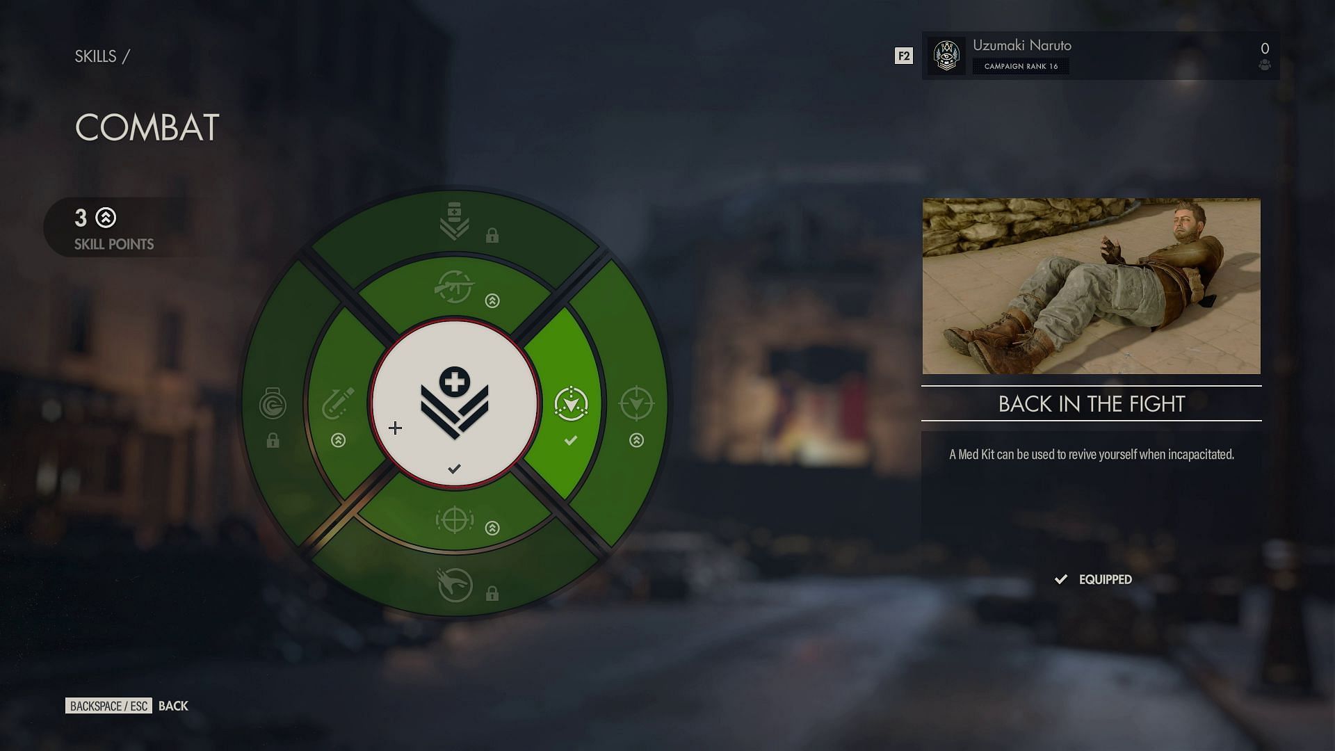 All combat skills in Sniper Elite Resistance (Image via Rebellion)