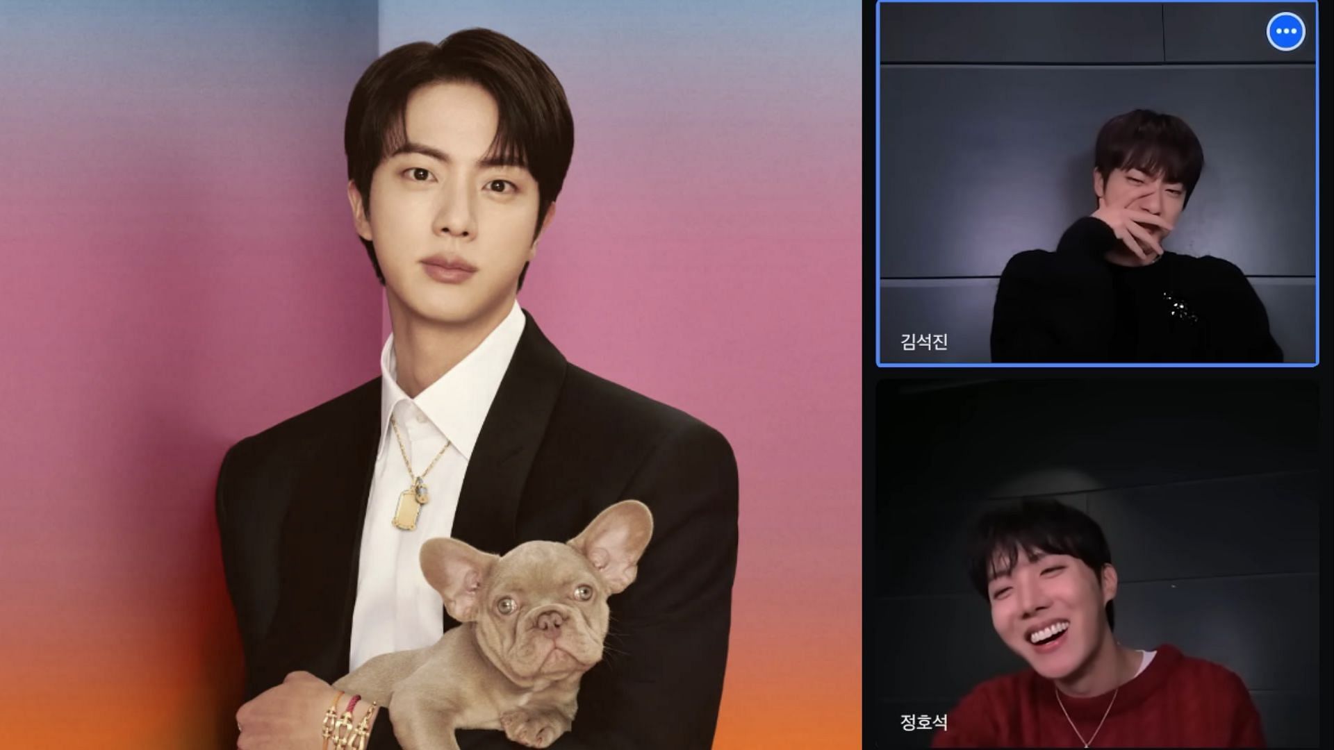 BTS&rsquo; Jin seemingly copies j-hope&rsquo;s pose during the 2025 New Year Plan presentation