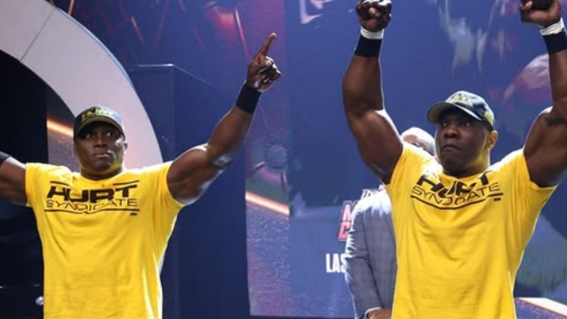 Bobby Lashley and Shelton Benjamin became the new AEW World Tag Team Champions on Dynamite. (Image via AEW IG) 