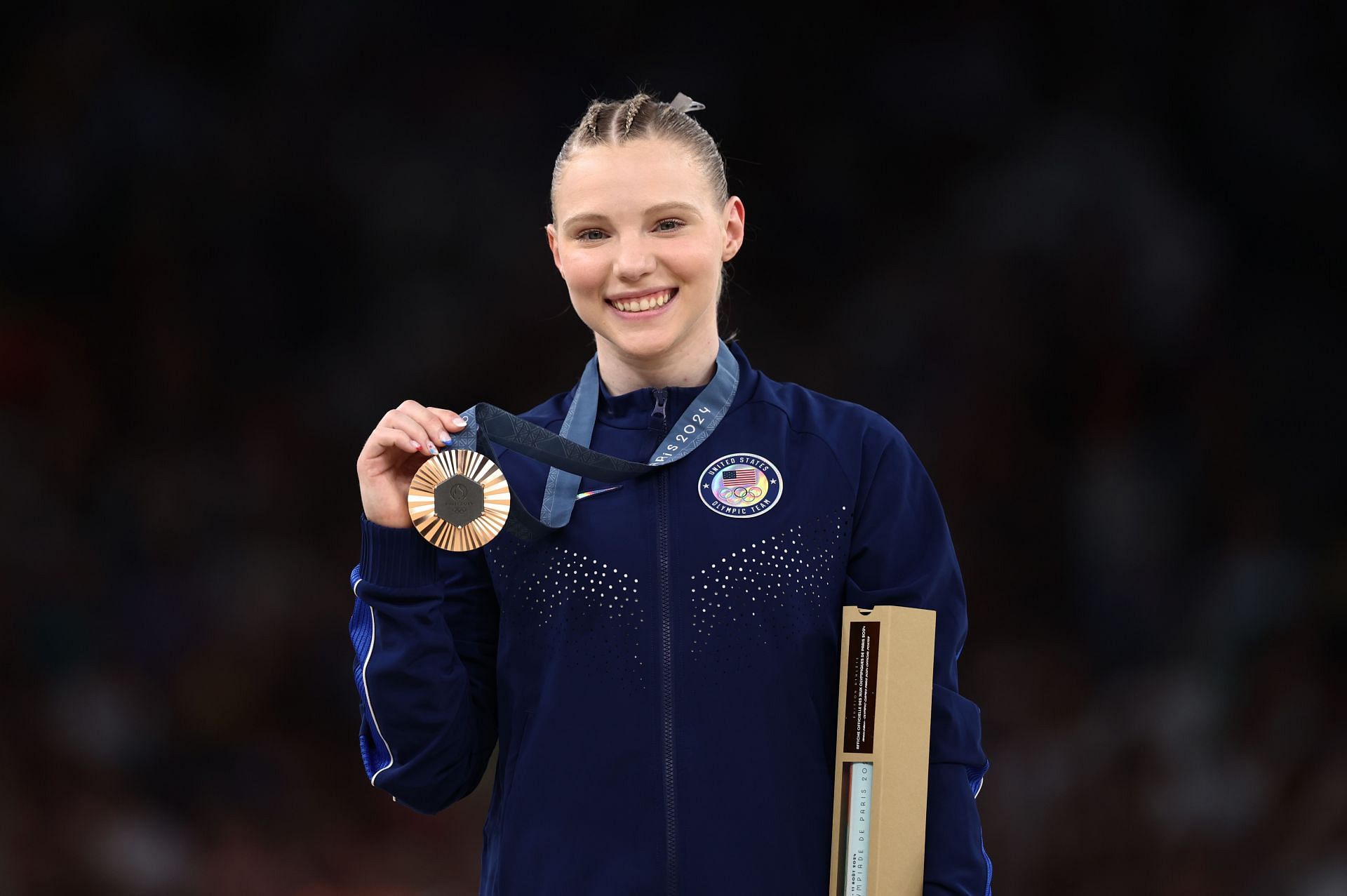 Jade Carey of Team United States at the Olympic Games 2024 in Paris, France. (Photo by Getty Images)