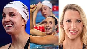 Regan Smith, Kathleen Baker and other swimmers react as Abbey Weitzeil shares 'wedding dump'