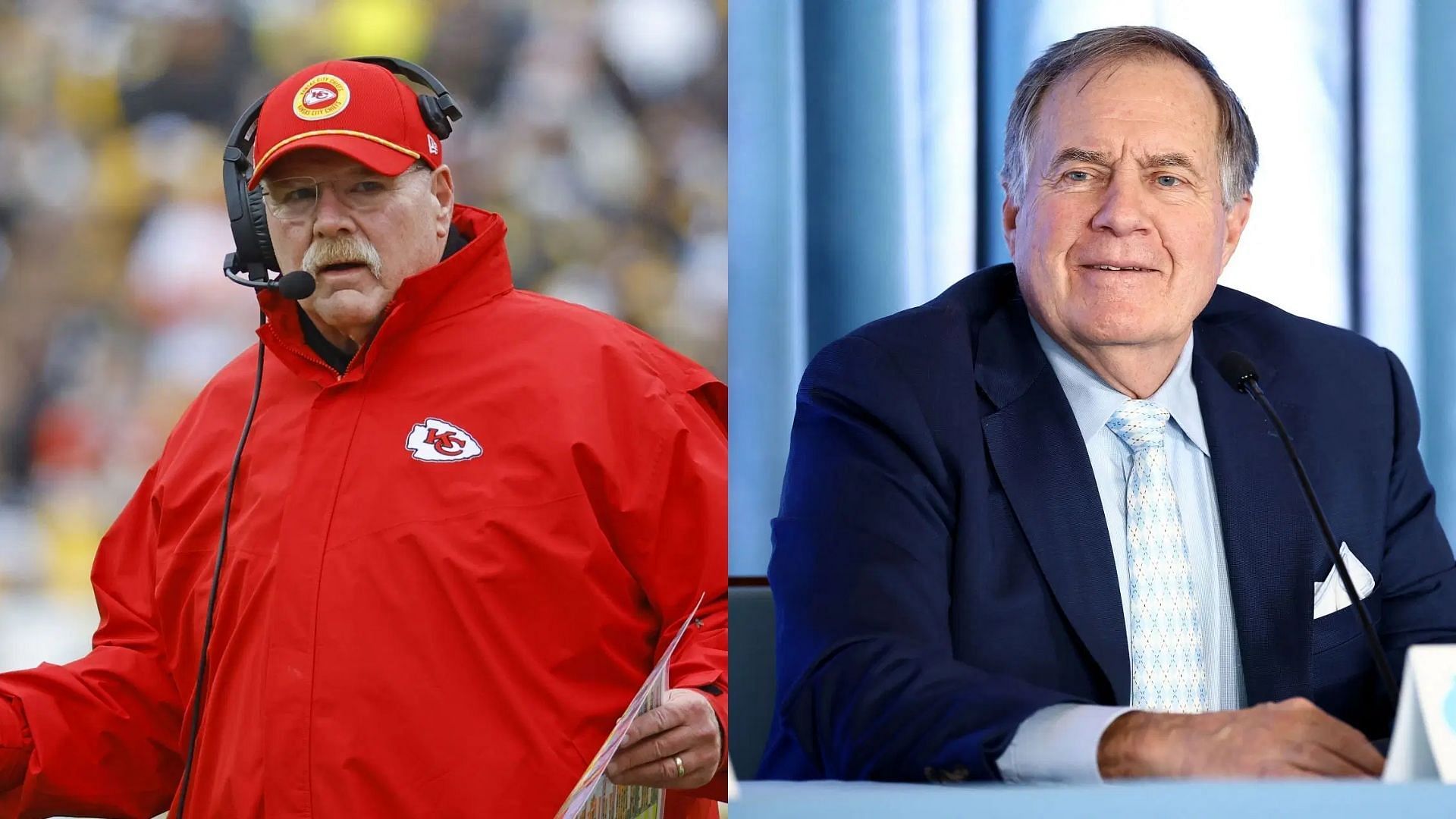 Andy Reid and Bill Belichick share a player who has won two Super Bowls with each of them