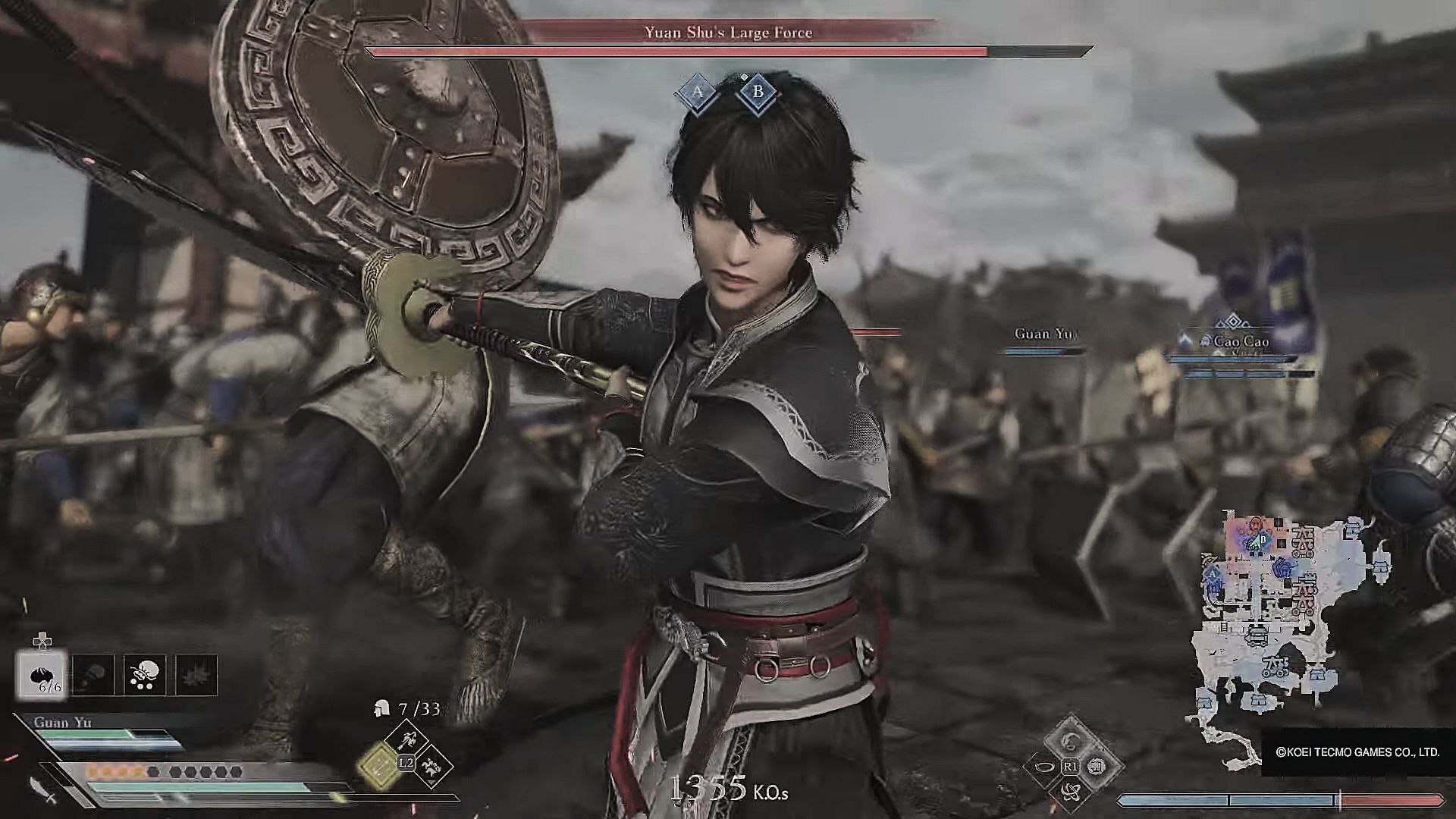 Glimpse of Subjugation of Yuan Shu (Image via Koei Tecmo)  