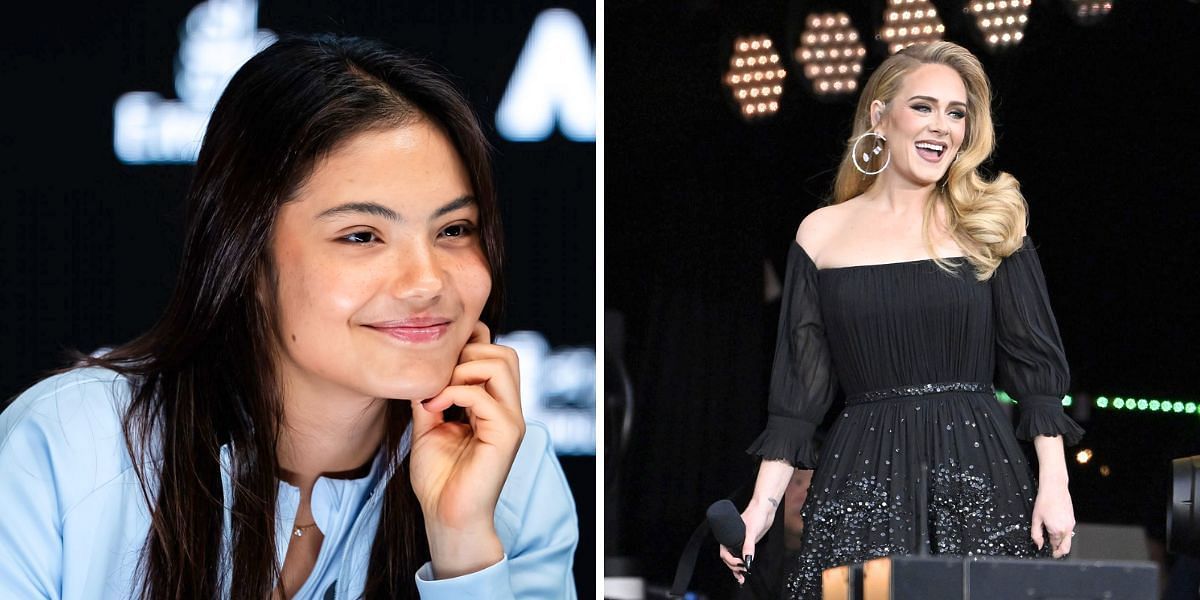 Emma Raducanu (L) &amp; Adele (R) [Image Source: Getty Images]