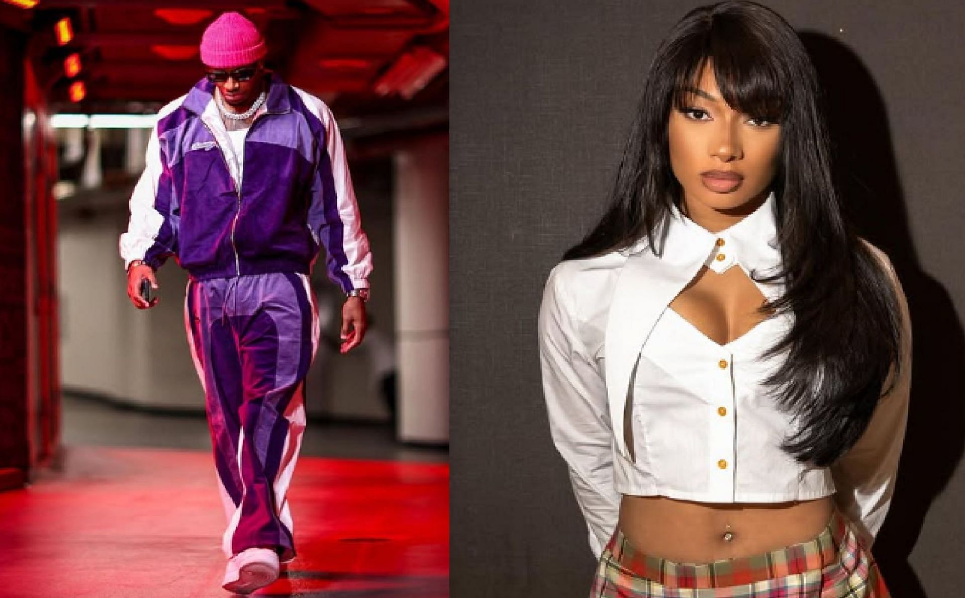 An image of Torrey Craig and Megan Thee Stallion side by side