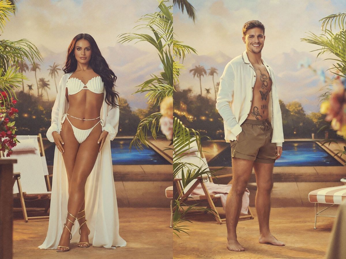 Olivia Hawkins and Luca Bish from Love Island: All Stars (Image via 9Now)