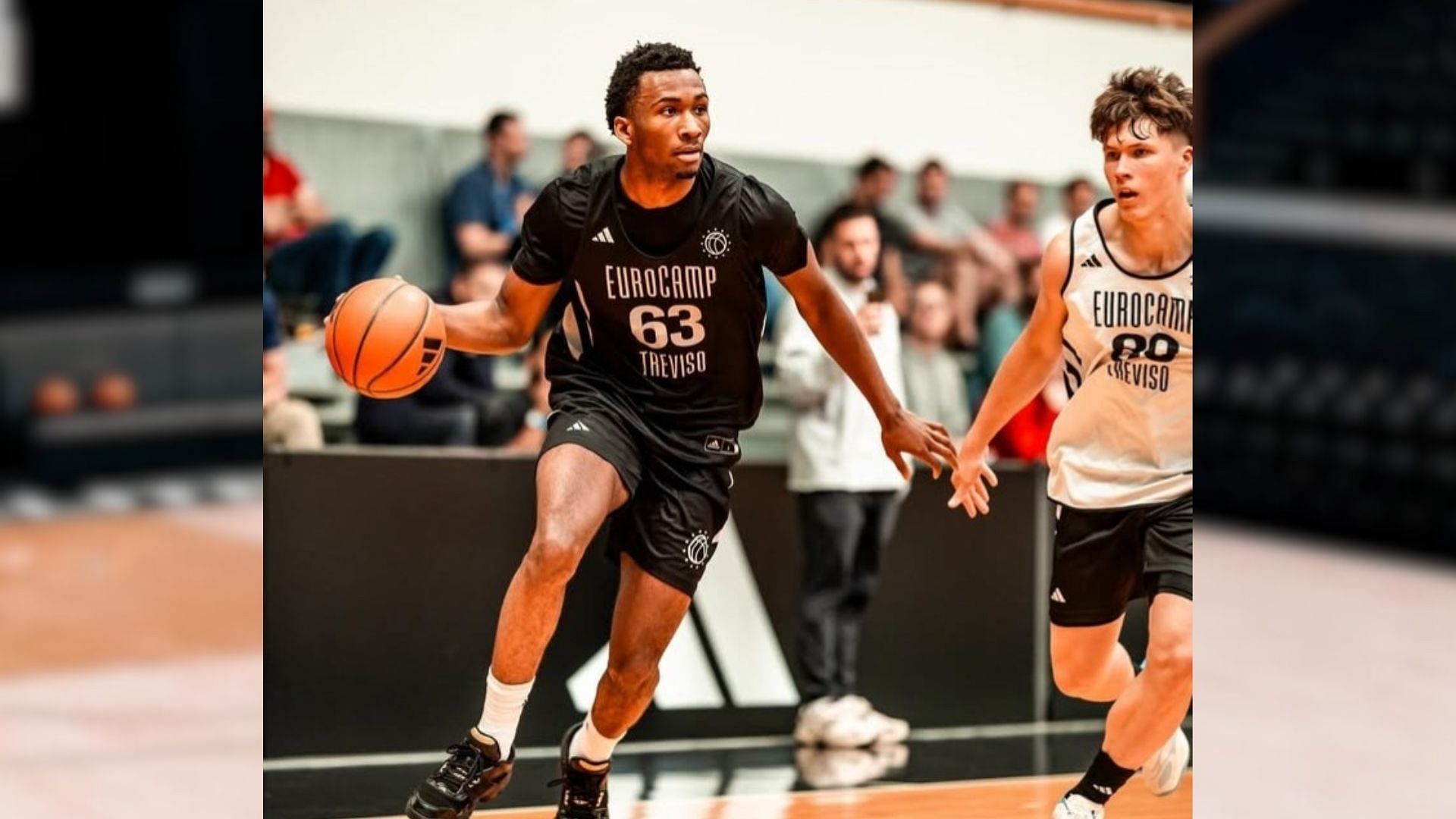 Darryn Peterson in action at the 2024 Adidas Eurocamp. (Image vis Instagram @darrynp1)