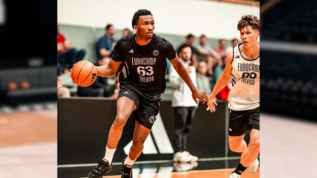 Darryn Peterson in action at the 2024 Adidas Eurocamp. (Image vis Instagram @darrynp1)