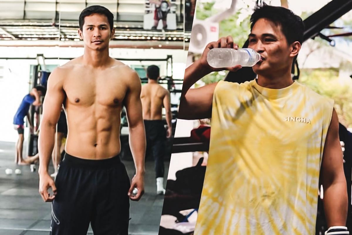 WATCH: Featherweight kickboxing king Superbon puts in the work with former champ Petchtanong ahead of ONE 170 -- Photo by ONE Championship