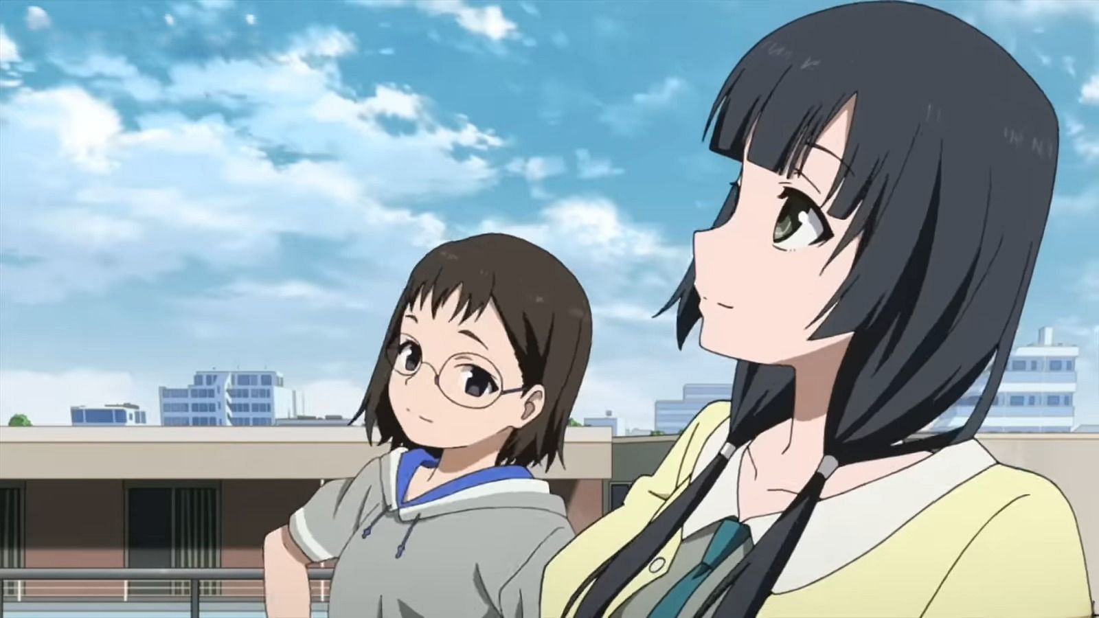 Yumi Iguchi and Ema Yasuhara as seen in the anime (Image via P.A. Works)