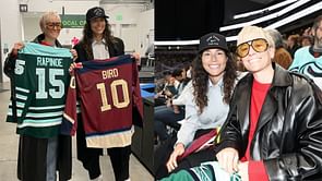 In Photos: Ex-USWNT star Megan Rapinoe, WNBA great Sue Bird attend Boston Fleet vs Montreal Victoire PWHL game