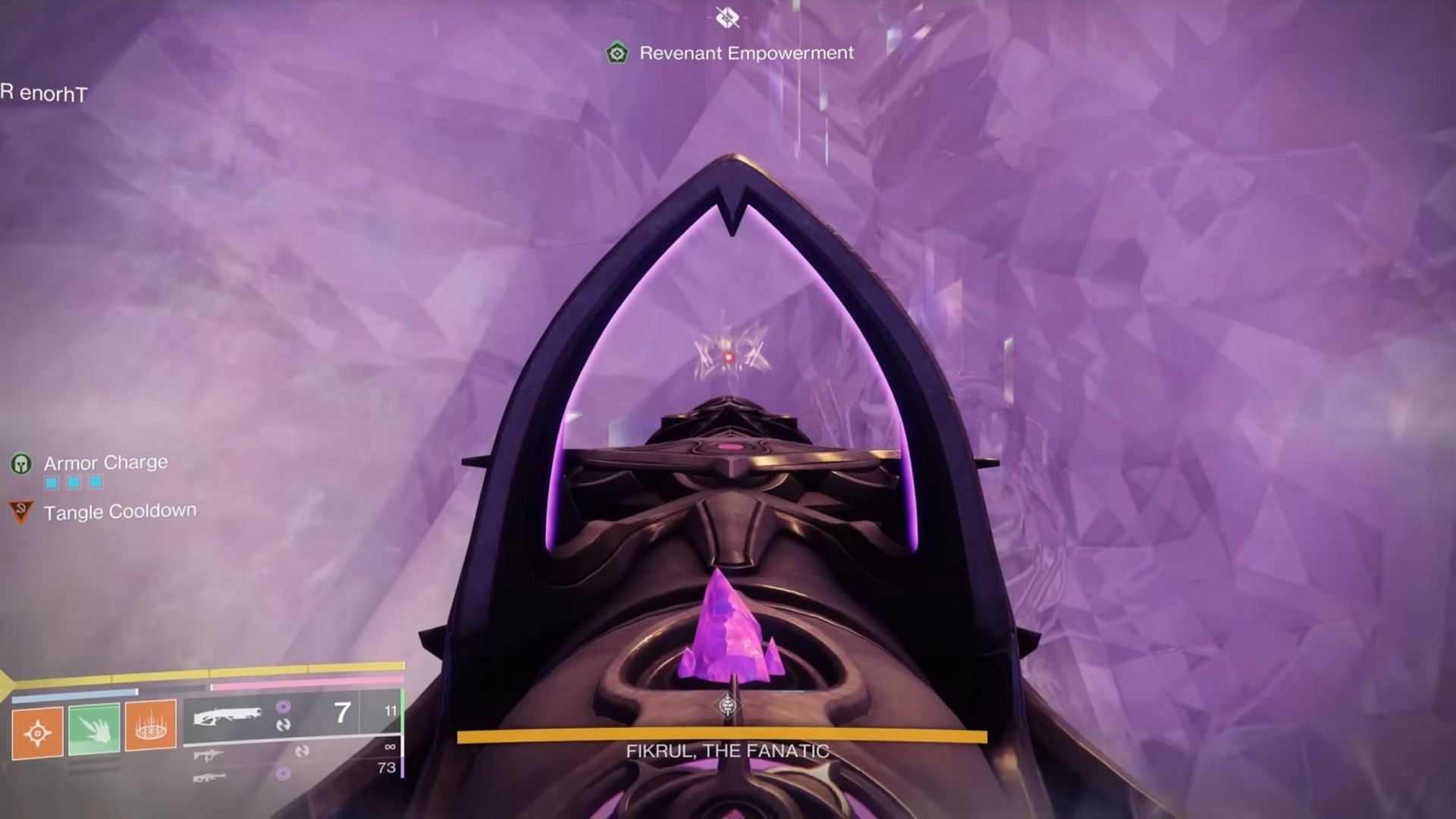 The second anchor at the top of the statue in the final boss (Image via EsoterickkYT/Bungie)