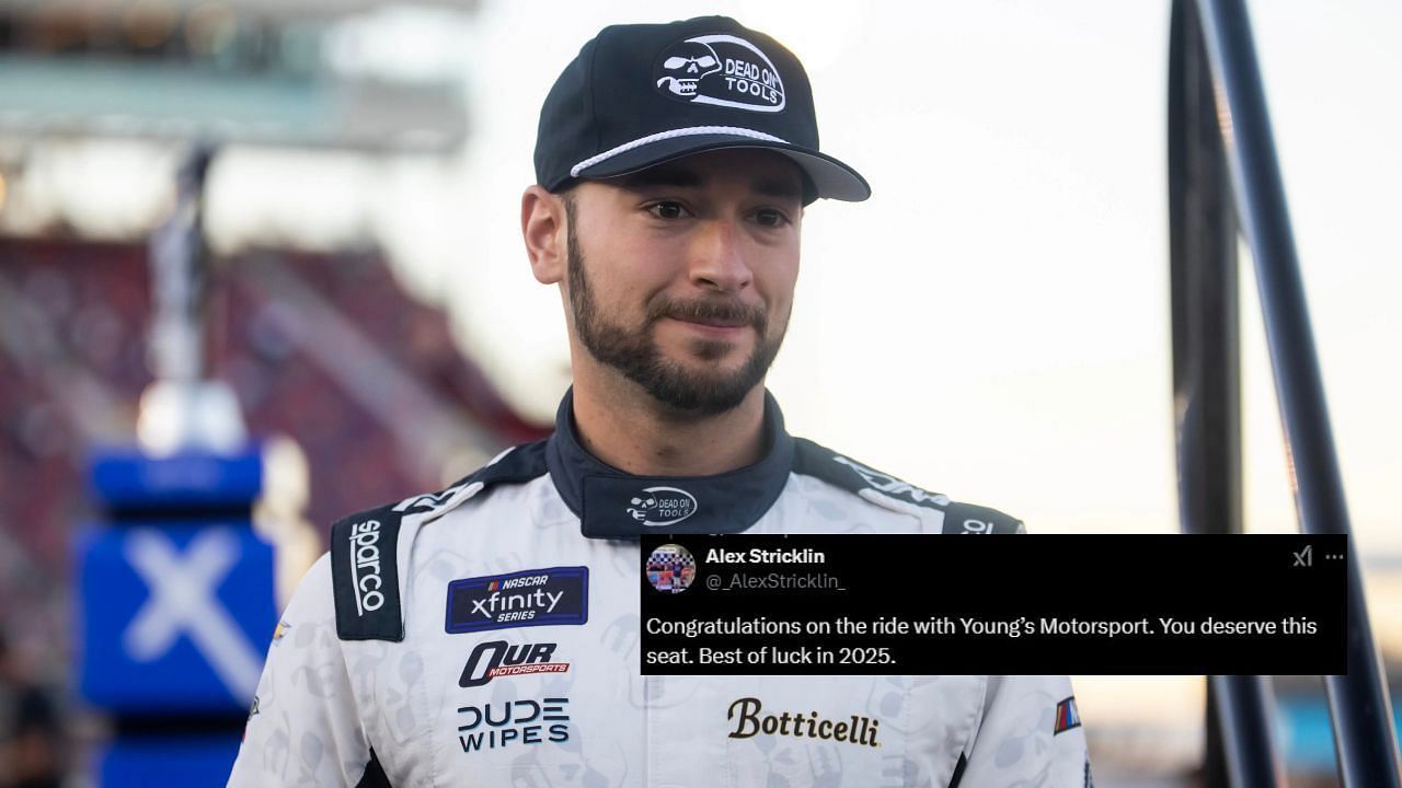 NASCAR Xfinity Series driver Anthony Alfredo (Source: Imagn and X@_AlexStricklin_)