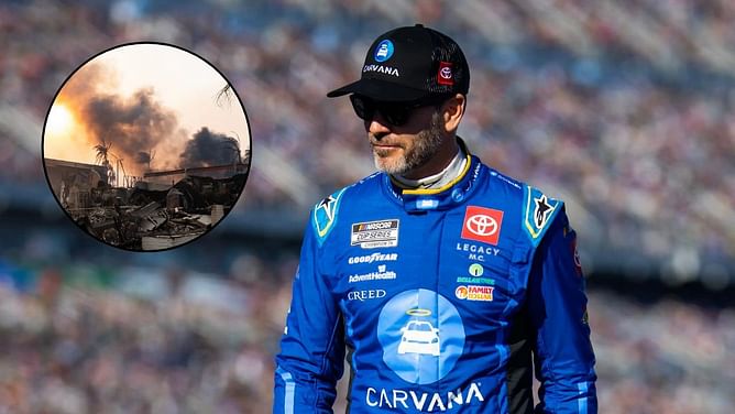 Jimmie Johnson expresses solidarity for LA wildfire victims as he thanks firefighters and first responders for risking their life