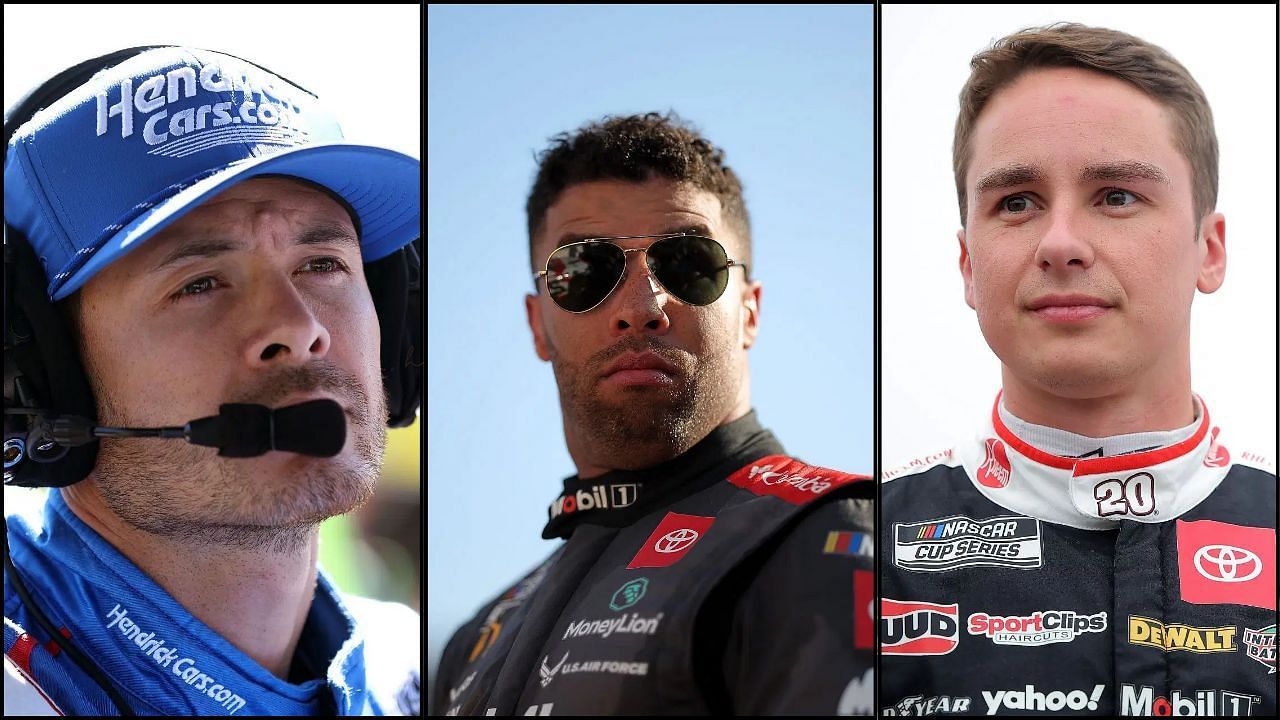 Kyle Larson (L), Bubba Wallace (C), Christopher Bell (R) (Source: Getty Images) 