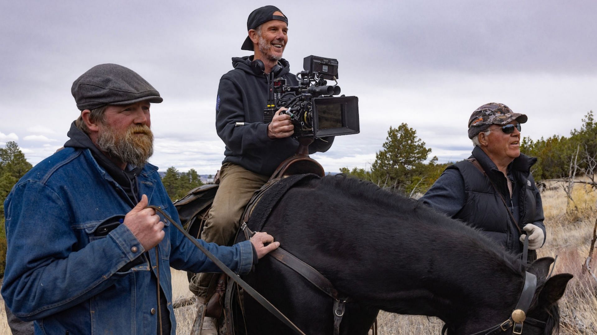 A still from behind the scenes of American Primeval season 1 (Image via Netflix/Tudum)