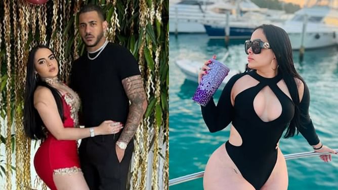 Jose Siri's girlfriend Kiara glams up with stylish all-black swimwear aboard a boat
