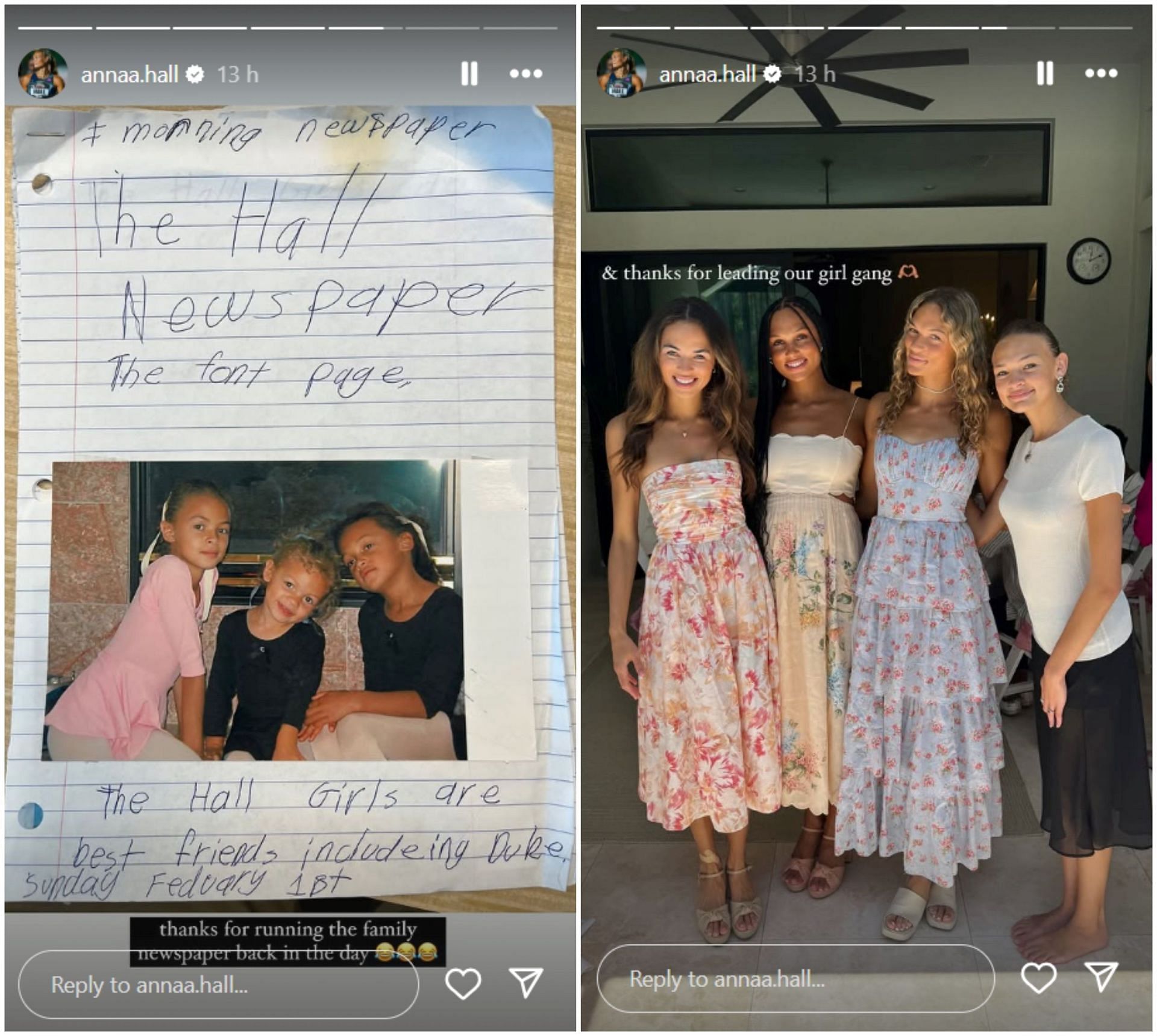 Anna Hall wished her sister Kara a birthday; Instagram - @annaa.hall